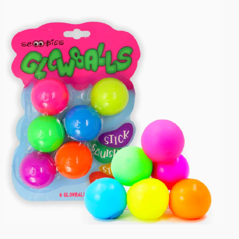 Scoobies Glowballs Bath Toys Pack Of 6 Multicolor
