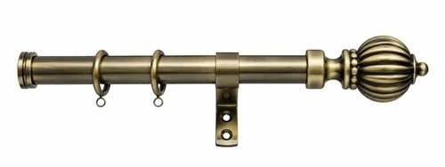 16 Mm Wall Mount Brass Curtain Rods