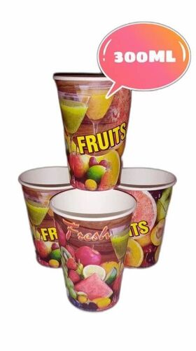 300 Ml Printed Disposable Paper Cup