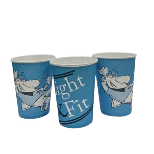 Blue Eco Friendly Disposable Printed Paper Cup