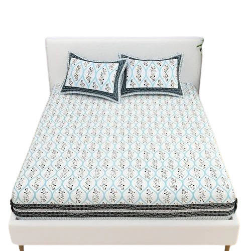 cotton printed bed sheet