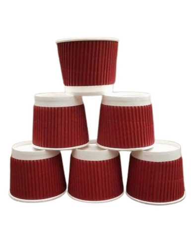 Disposable Ripple Paper Tea Cup
