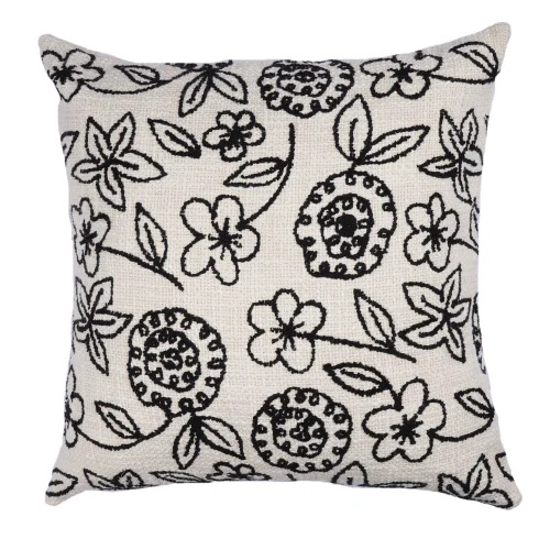 Hand Embroidered Cushion Covers Pillow Case 18x18 Inch