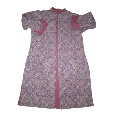 Hand Printed Ladies Quilted Jacket