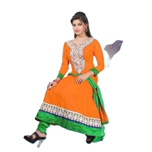 Orange Party Wear Suit