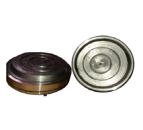 Paper Plate Thali Making Die - Stainless Steel, 8 Inch, Grey | Embossed Four Die Cavity, Punching, Hydraulic Machine Compatible