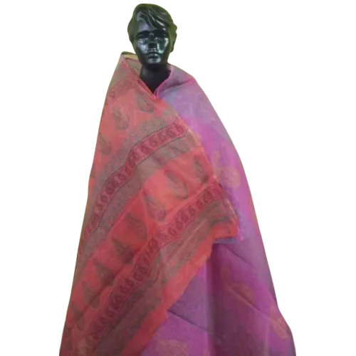 Pink Cotton Hand Block Printed Sarees