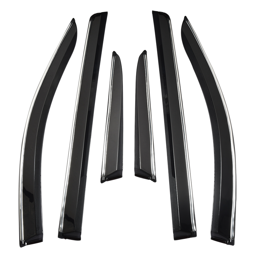 Plain Chrome Line Car Door Visor
