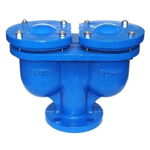 Blue Cast Iron Double Air Valve