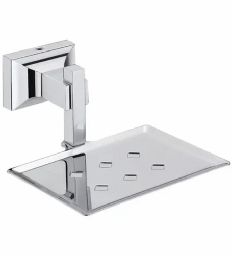 Silver Stainless Steel Single Soap Dish