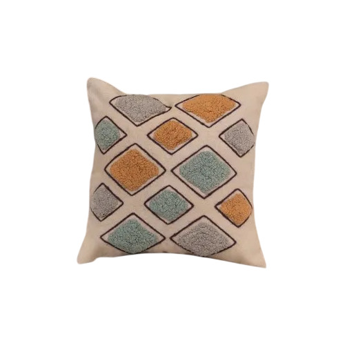 Square Hand Embroidery Cushion Cover