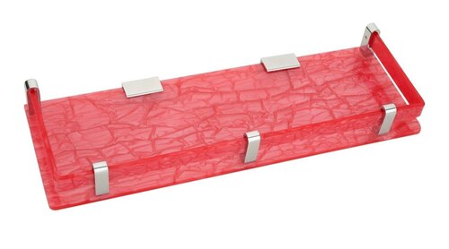 Stylist Pink Bathroom Acrylic Corner Shelf