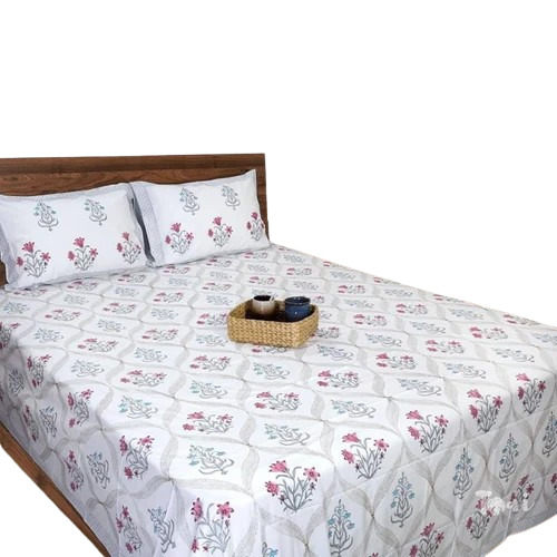 Block Printed Bed Sheet