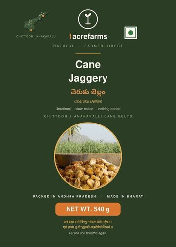 1 Acrefarms Desi Cane Jaggery 540g Pouch