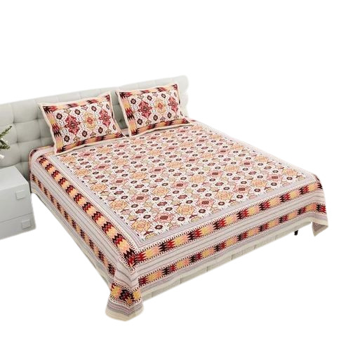 100% Cotton Printed Double Bedsheet