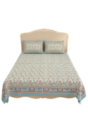 180 Tc Designer Double Bedsheet