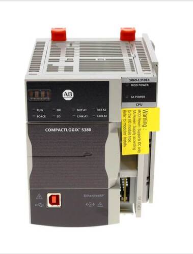 Allen-Bradley 5069-L310ER CompactLogix 5380 EtherNet IP Controller Module 1MB Memory Dual Ethernet