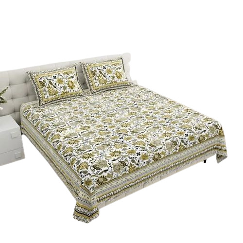 Floral Printed Double Bedsheet
