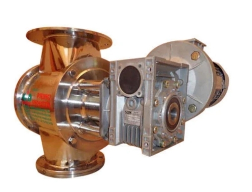 Stainless Steel Rotary Valve - Stainless Steel Golden Silver | High Flow Efficiency Precise Material Control Corrosion Resistant Airtight Sealing