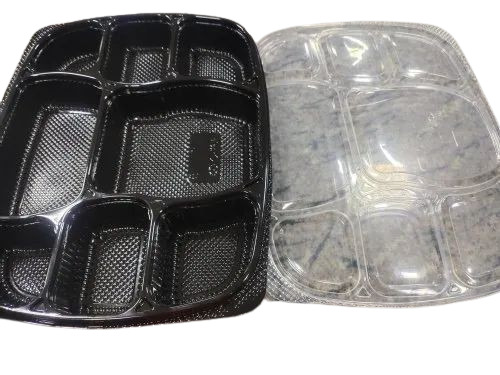 8 Compartment Disposable Rectangular Meal Tray