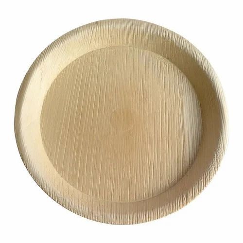 Plain Round Areca Leaf Plate
