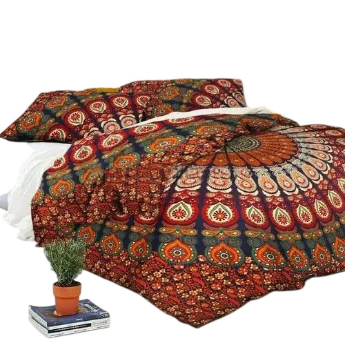 Printed Cotton Mandala Bedding Set For Bedroom Use