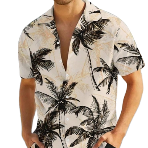 Printed Mens Beach Shirt