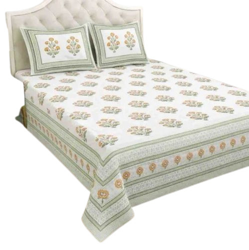 Cotton Printed King Size Bed Sheet