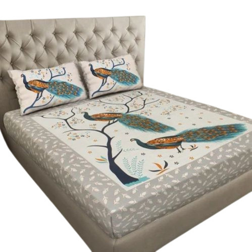 Designer Cotton Double Bed Sheet