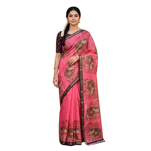 Linen Cotton Saree