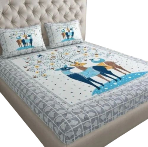 Printed Polycotton Double Bedsheets