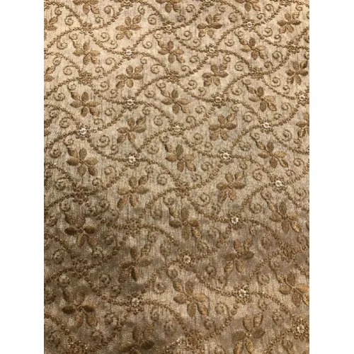 Silk Embroidery Allover Fabric