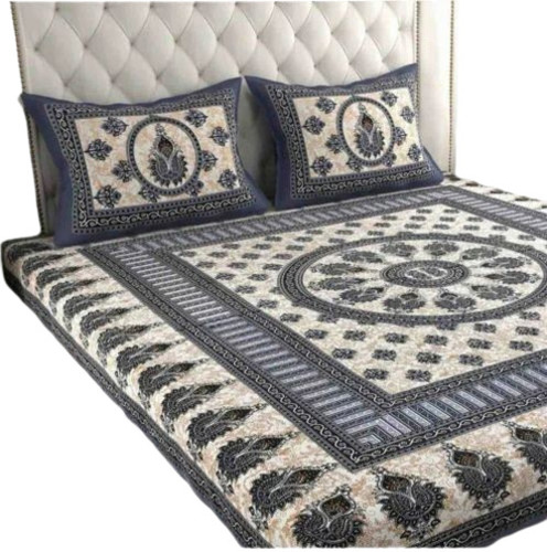 Washable Printed Double Bedsheets