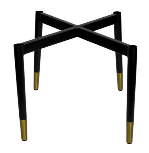 X Shape Chair Base Frame - Color: Black & Golden