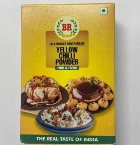Yellow Chilli Powder 100 Gm - Yellow, Food Grade | Hygienically Packed, Long Shelf Life, Spicy Taste