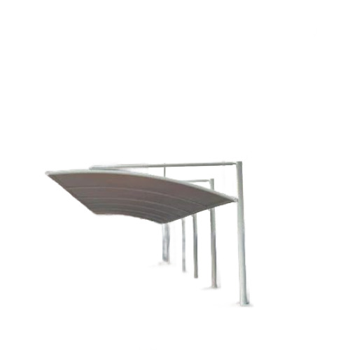 04 White Pvc Car Parking Shed
