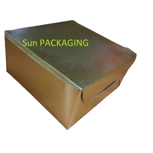 Golden Cake Box