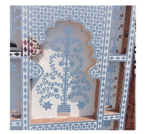 Grc White Wedding Stage Jali