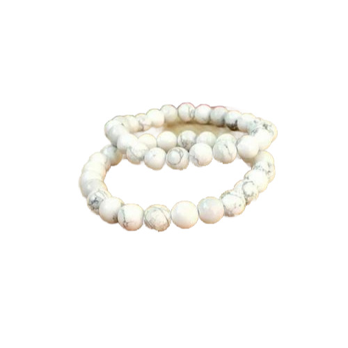 Howlite Bead Bracelet