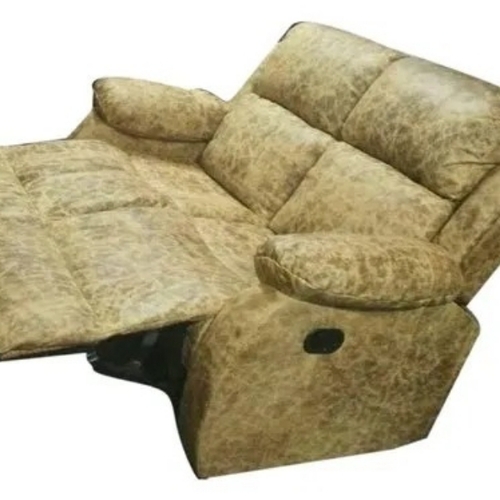 Printed Recliner Sofa - Color: Brown