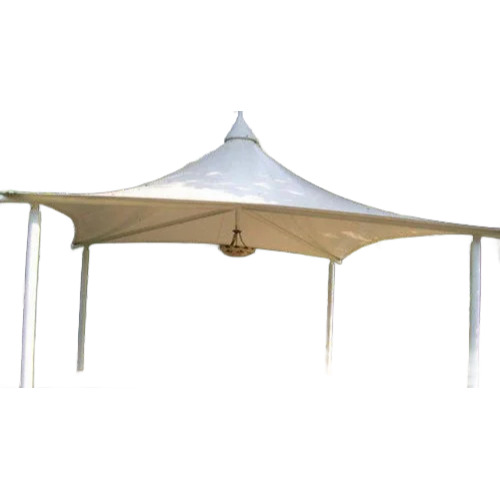Residential Balcony Tensile Structure - PVC Modular, White, Waterproof | Aluminum Sheet Roof, Sliding PVC Windows, Sandwich Panel Walls