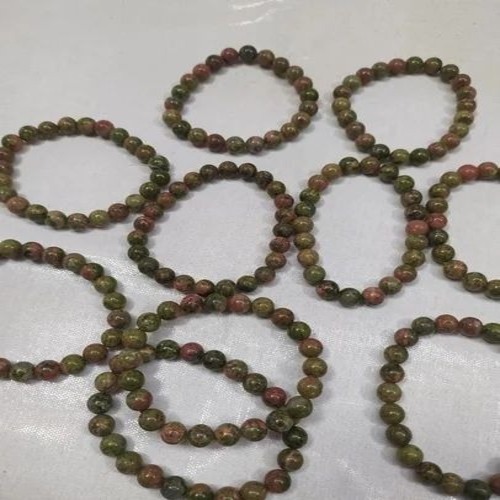 01 Unakite Mala Bracelet