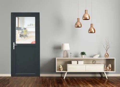 Black Upvc Casement Door