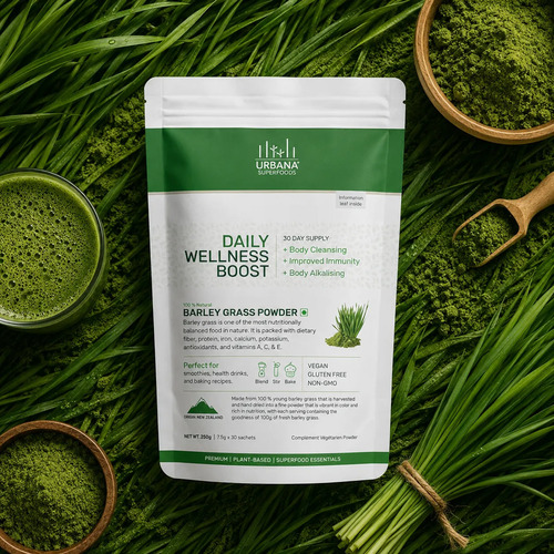 Organic Barley Powder - Ingredients: Aloe Vera