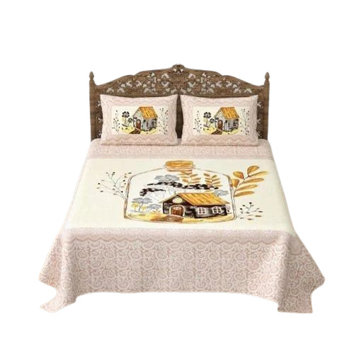 100% Cotton Double Bed Sheet - Double Size