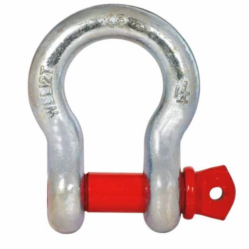 Alloy Steel Bow Shackle - 6mm, 12 Ton, Silver | Screw Pin, Industrial Metal