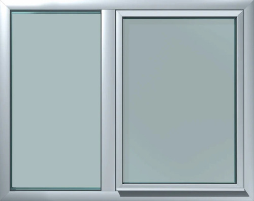 Aluminium Rectangular Sliding Window - Aluminum Customized Size White Polished | Anti Corrosion Screw In Installation