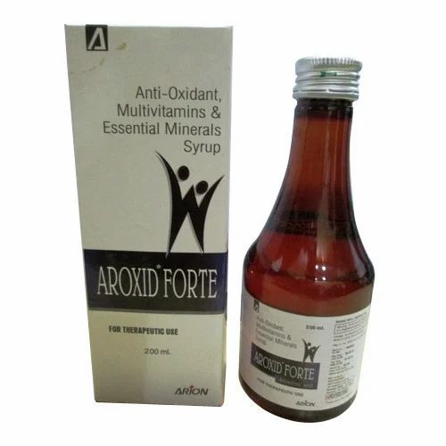 Anti-Oxidant Multivitamins & Essential Minerals Syrup - 200 ml Liquid Box Packaging | Antibiotic Medicine Suitable For All