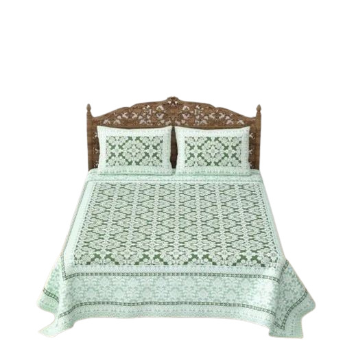 Cotton Printed Bed Sheet - Double Size, 1 Bed Sheet & 2 Pillow Covers, Shrink Resistant, Lightweight, Wrinkle Resistant