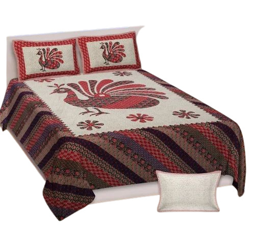 Cotton Printed King Size Bed Sheet